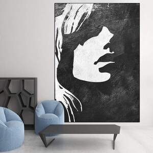 Contemporary abstract wall art in neutral tones
