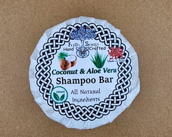 Shampoo Bar Latte di Cocco e Aloe Vera con Vaniglia 110 g