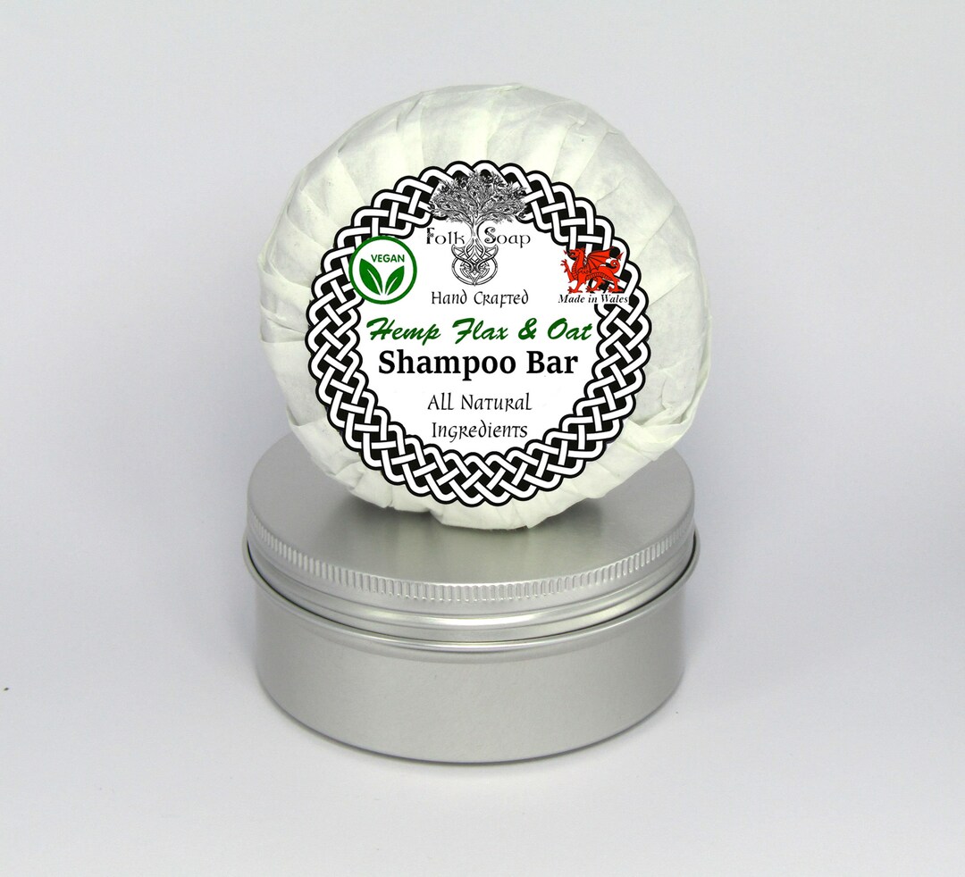 Travel Shampoo Bar With Hemp Flax Oat and Lemongrass in Etsy