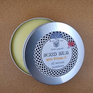 Beard Balm For Men, All Natural Conditioning with Sandalwood & Patchouli bild 1