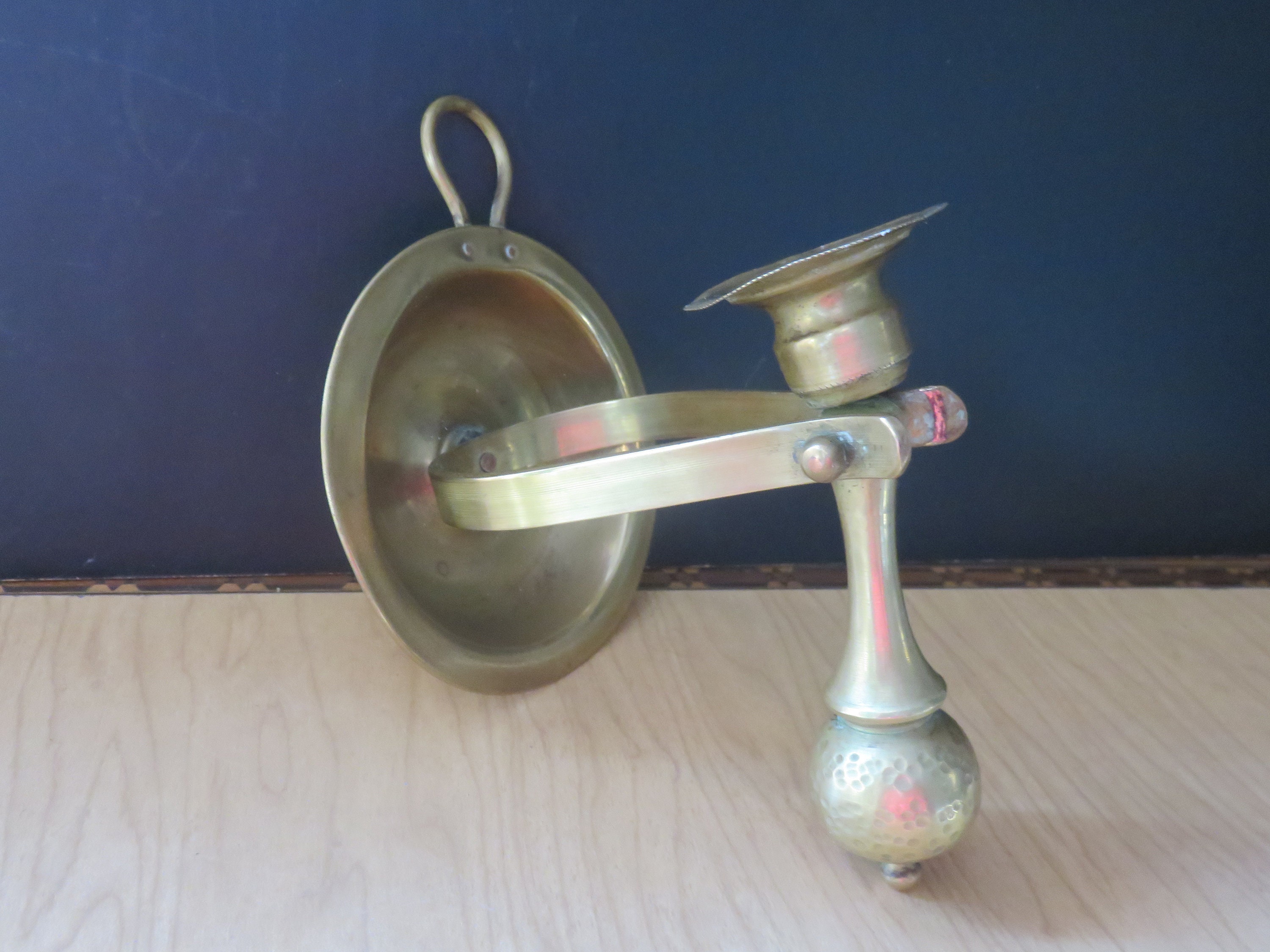 Paire De Chandeliers Maritimes – Laiton Massif – Style Bateau Nautique – France