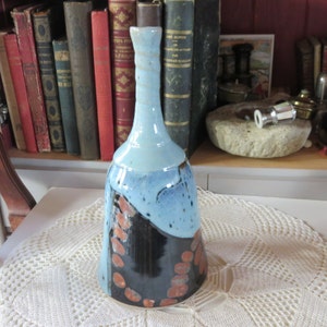 Splendid Ceramic Bottle Unique in the colors Iron Blue On Tenmoku