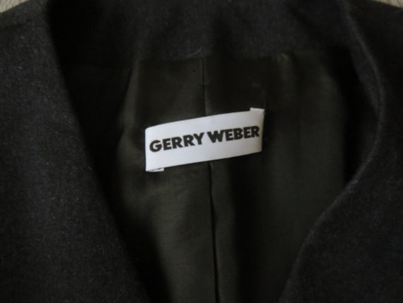 Lady Jacket, Brand Gerry Weber, Anthracite Color, 100% Virgin Wool Jacket, Vintage, T.40 Lady Jacket, Brand Gerry Weber, Anthracite Color, 100% Virgin Wool Jacket, Vintage, T.40