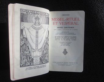 Grand Missal Ritual and Evening A Guilhaim and H Sutyn, Belgium 1946