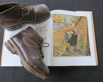 Antique Shoes, Antique High-Top Galoshes, Folk Art, France, Late 19th Century, Collection