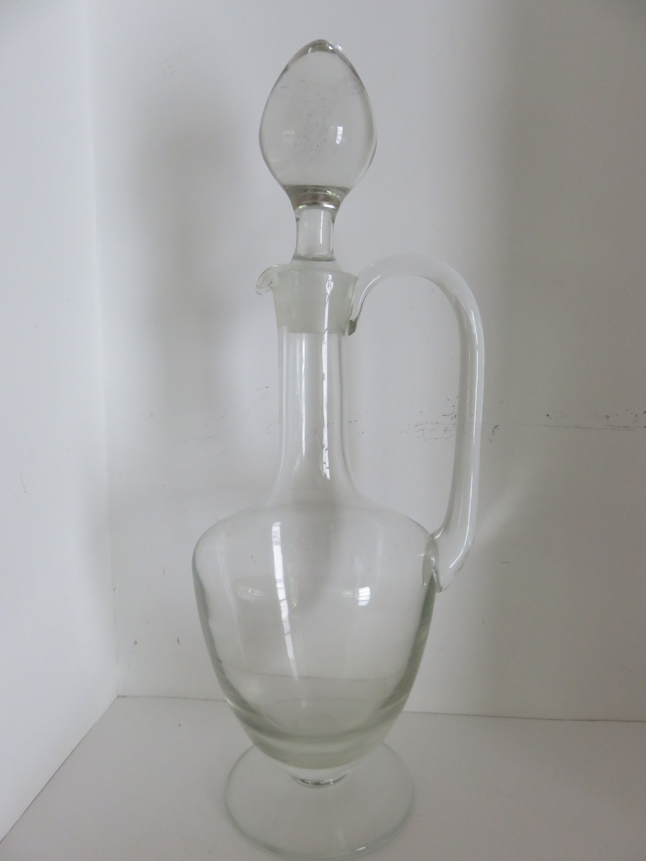 Carafe à Vin, Aiguillère, Carafe Eau, avec Son Cabochon, France, Années 70