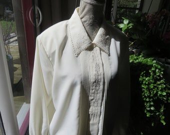 Romantic Blouse, Brand Succès D'Annes, Collection, Size 42/44, 60s, France