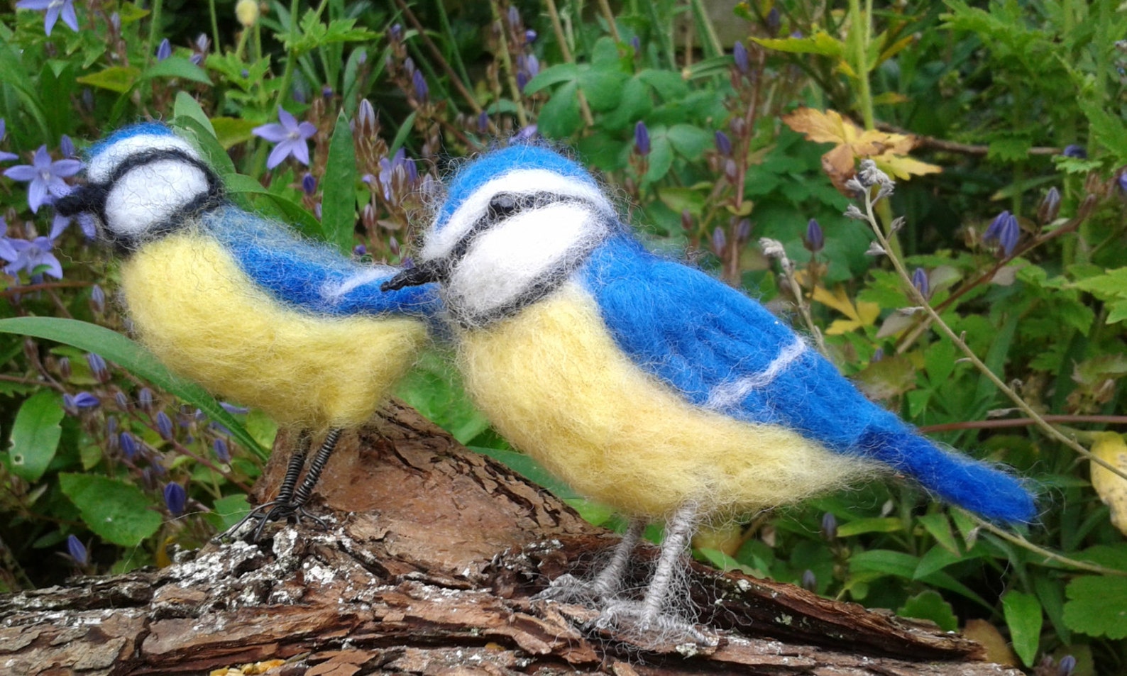 Miniature Needle Felted British Bird Blue Tit