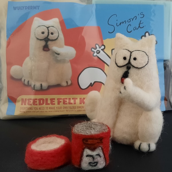 Simon's Cat Needle Felt  100% BRITISH WOOL