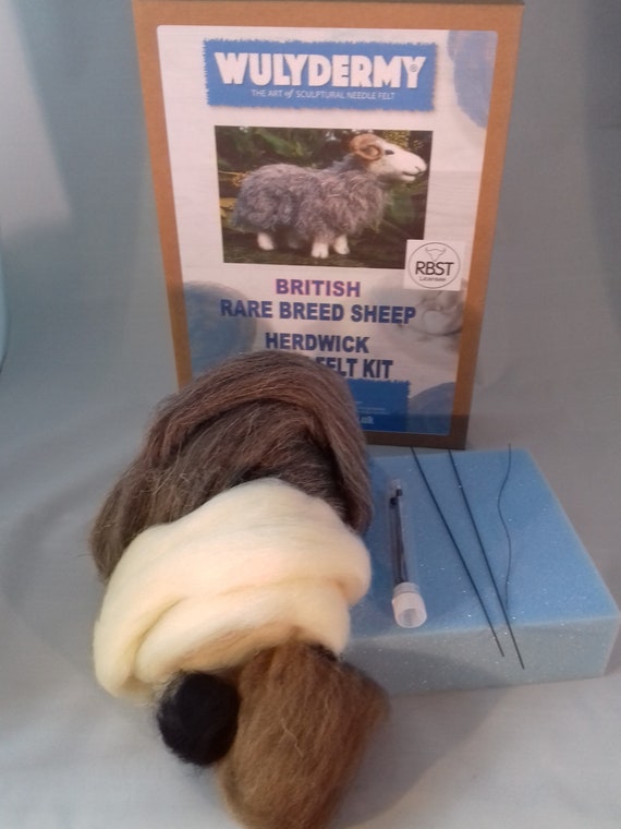 Herdwick British Rare Breeds sheep needle felt kit British Wool
