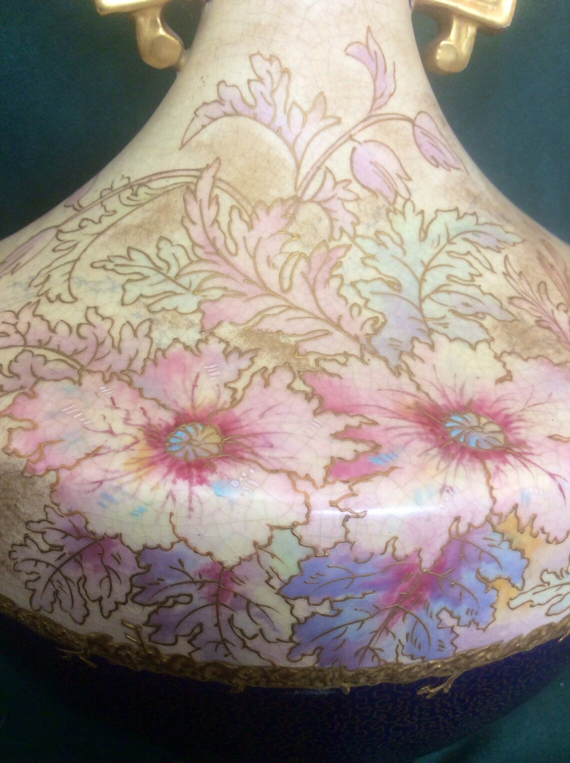 Rare Old Hall 1790 Vase Double Gold Handle 18611886 Ca. Etsy