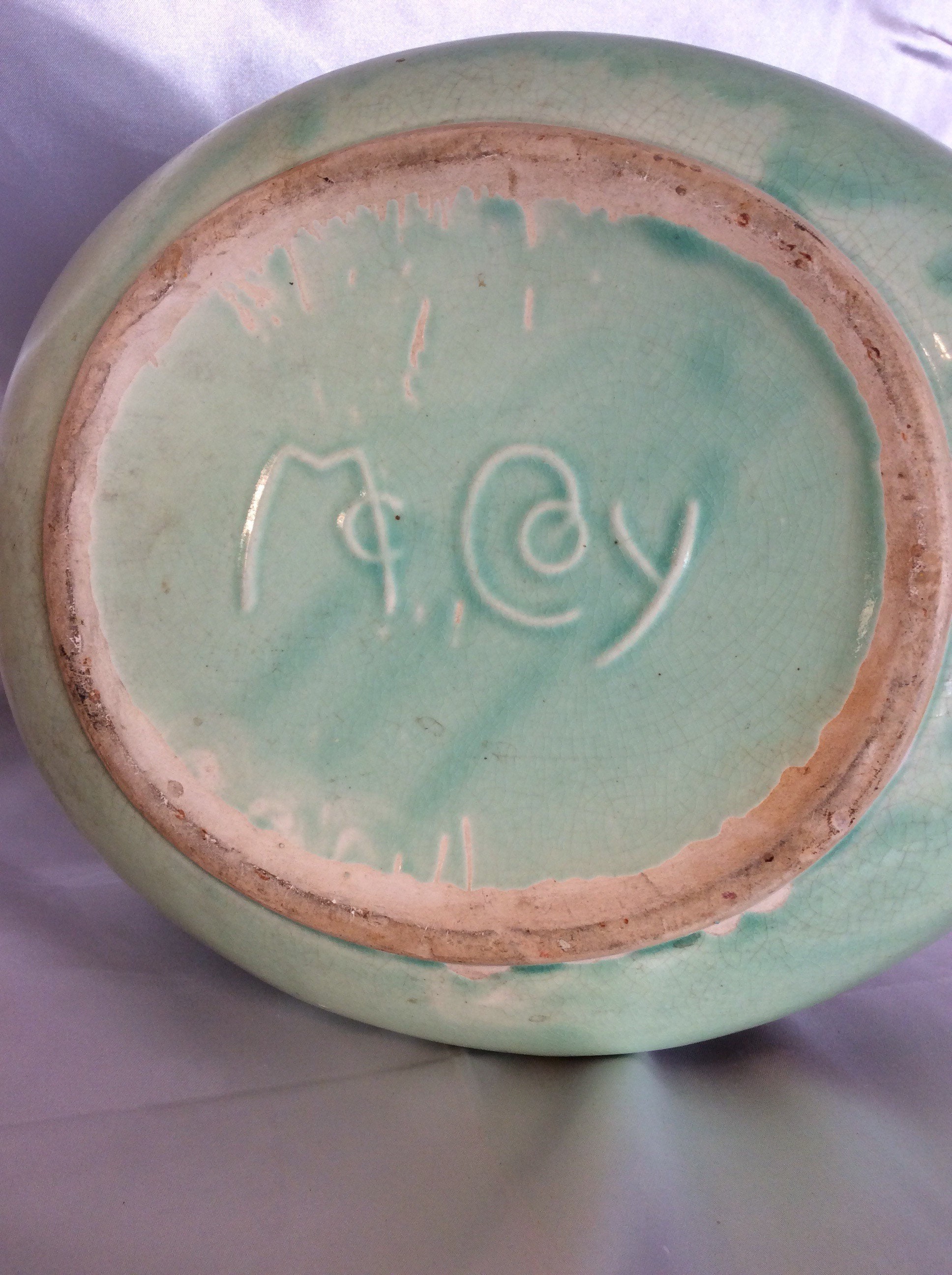 McCoy vintage green Novelty bowl Bird in tree ca. 1950 Etsy