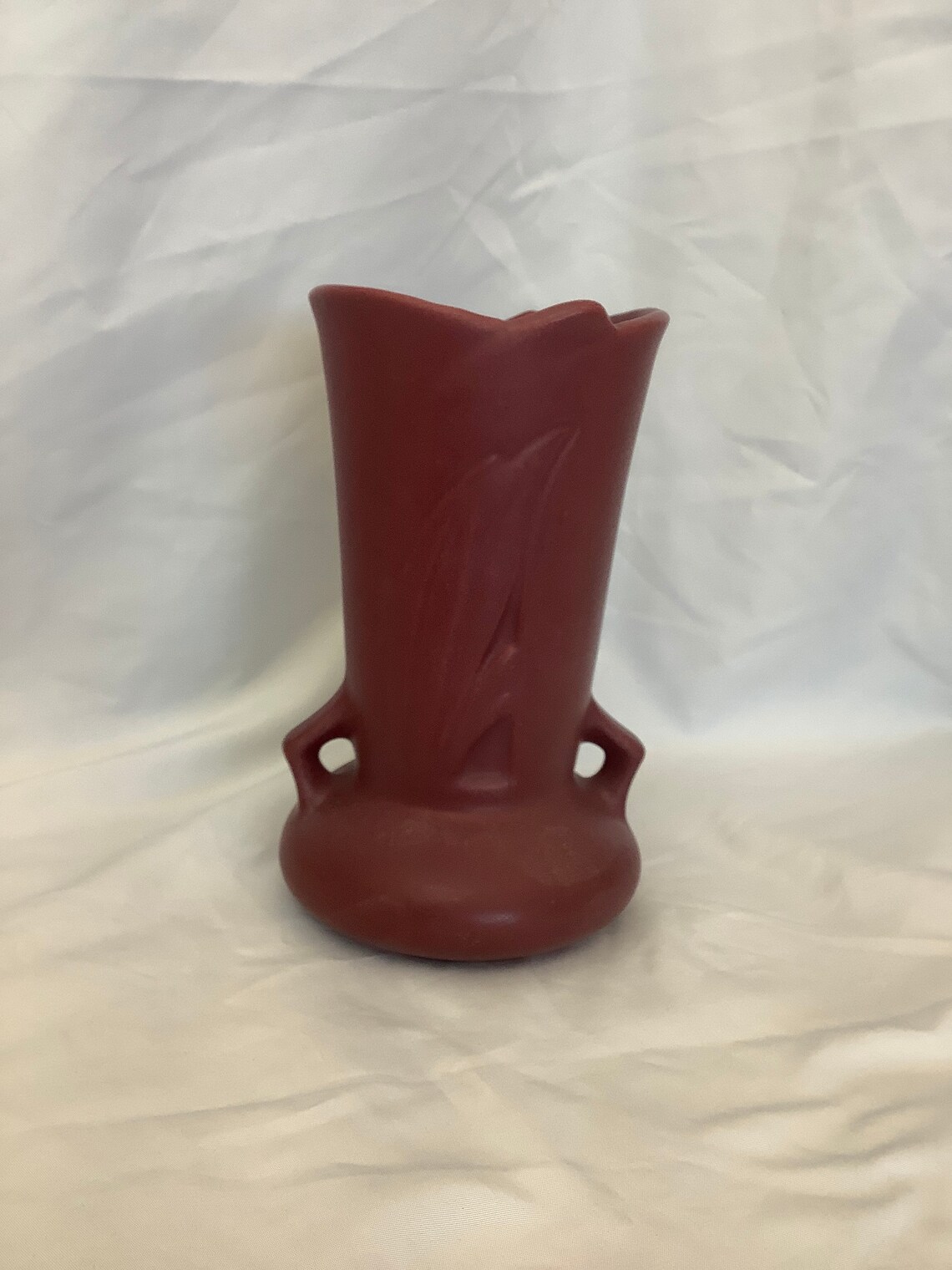 Roseville Silhouette 7806 Vase Rouge Mauve vers 1950 Etsy France