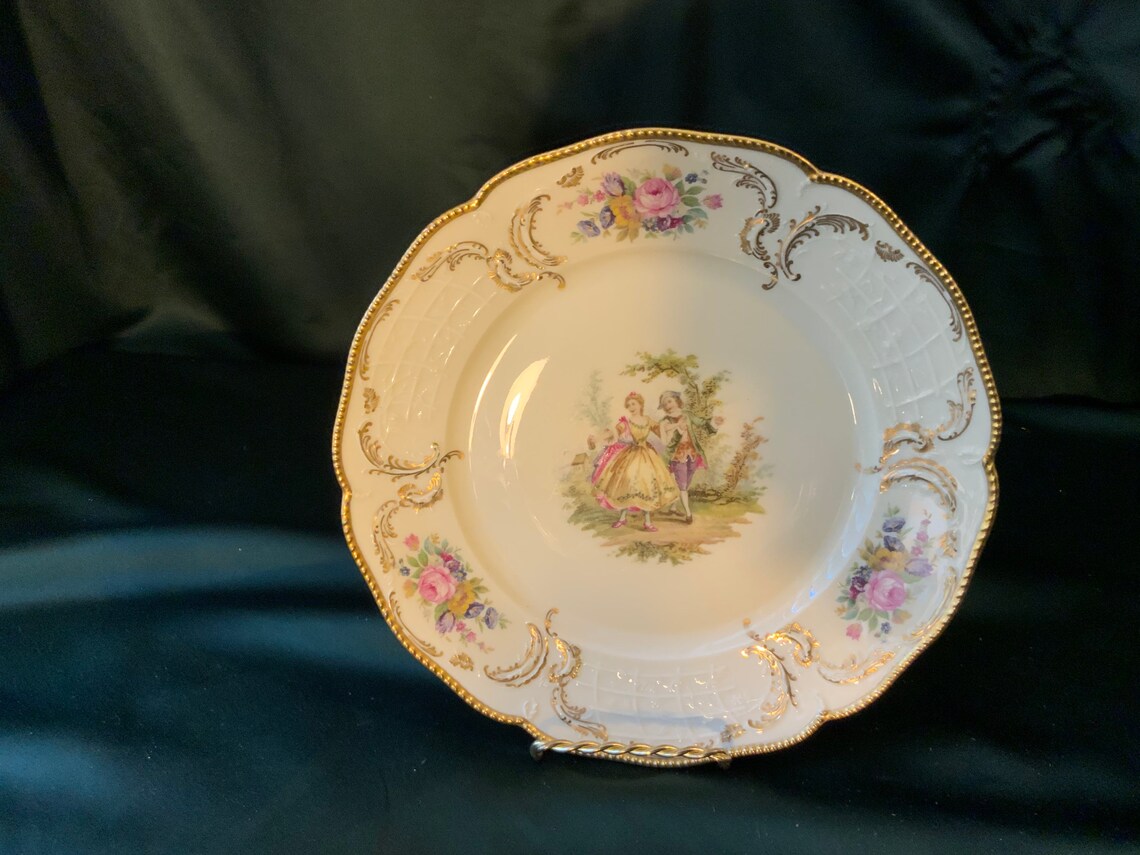 Rosenthal Selb Germany Sanssouci Arcadia Gold Bead Scalloped Etsy