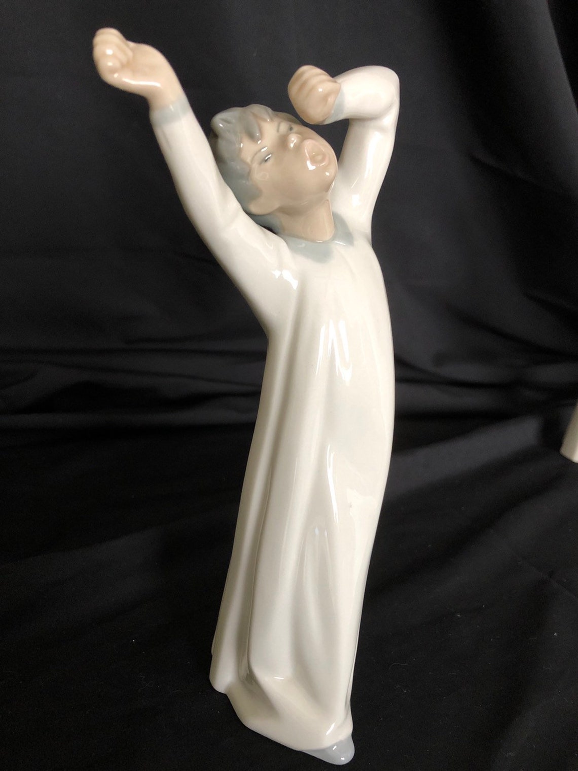 Lladro Boy Awakening yawning 4870 Issued 1974 Retired 1991 Etsy