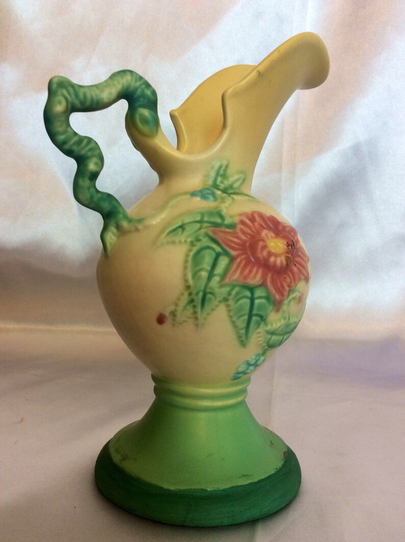 Hull Pottery Woodland W6 doble mango Ewer base azul Etsy España