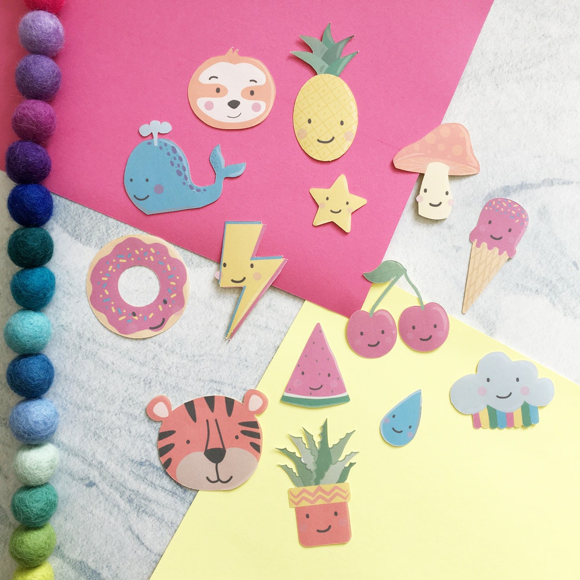 Kids Sticker Pack Cute Stickers Kawaii Stickers Back to Etsy UK