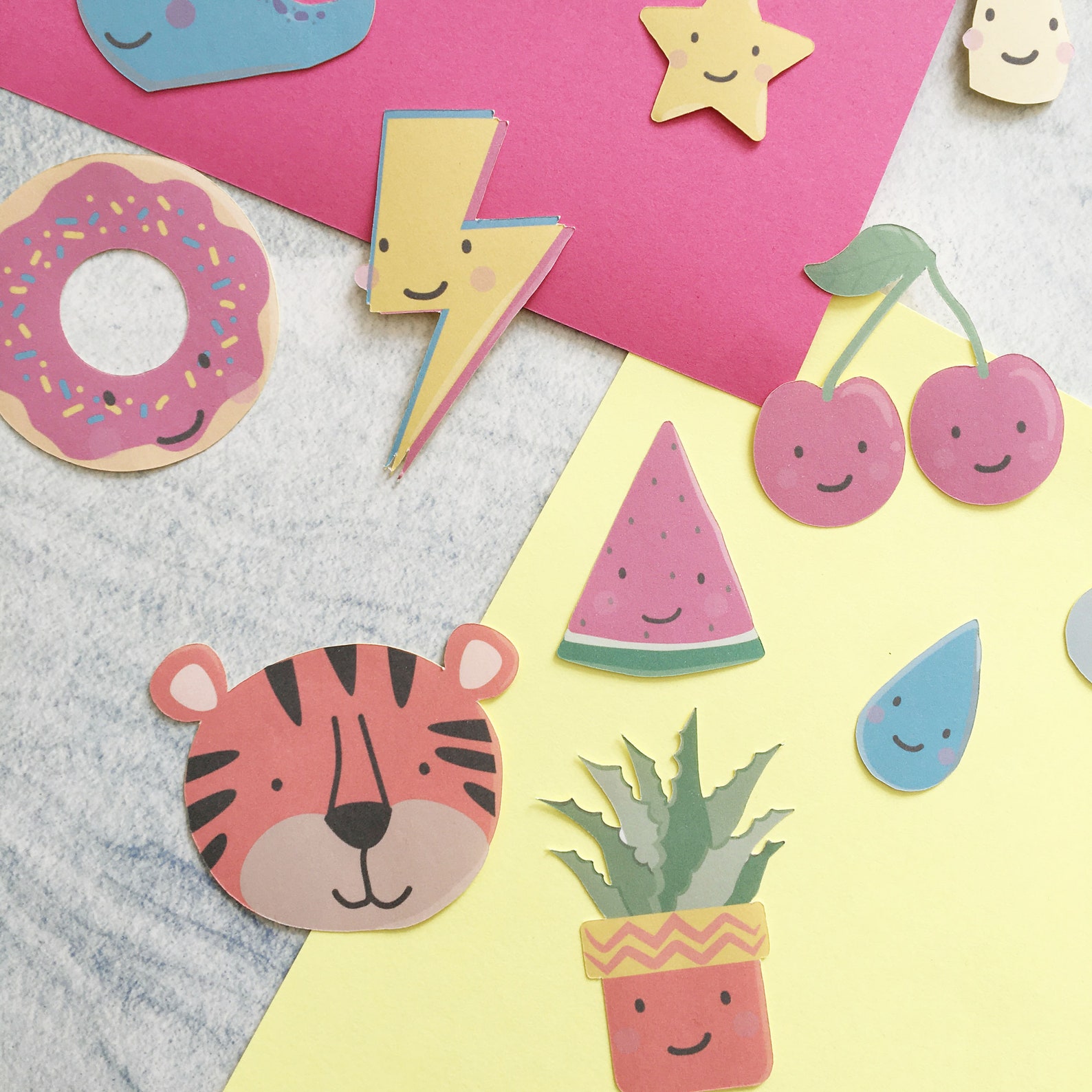 Kids Sticker Pack Cute Stickers Kawaii Stickers Back to Etsy UK