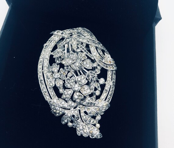 Art Deco Marcasite Dress Clip