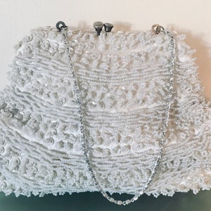 Vintage Cream Evening Bag