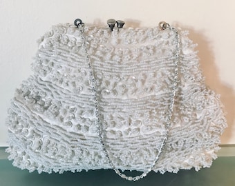 Vintage Cream Evening Bag