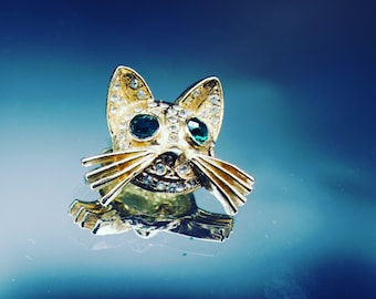 Vintage Cat Brooch