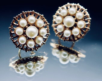 Vintage Faux Pearl Earrings