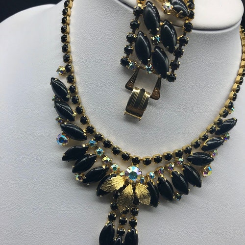 1950’s Black shops Demi Parure