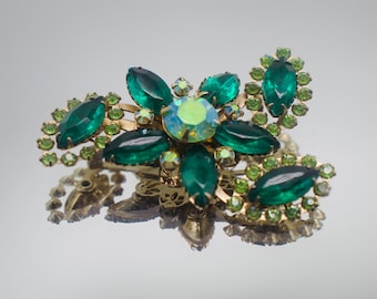 1950&#39;s Emerald Green Demi Parure