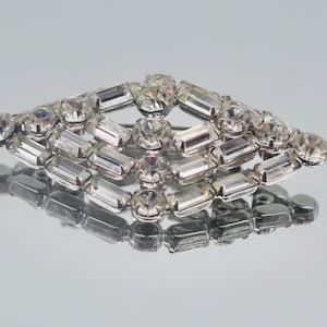 Large Vintage Rhinestone Brooch