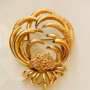 Vintage Monet Thistle Brooch
