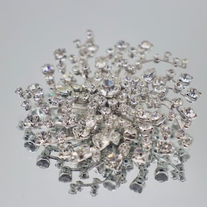 Large Vintage Rhinestone Brooch