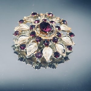 Vintage Amethyst Brooch