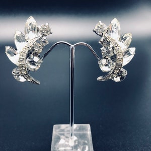 1950&#39;s Satement Rhinestone Earrings