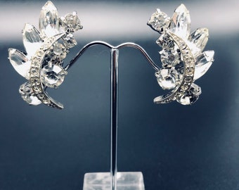 1950's Satement Rhinestone Earrings
