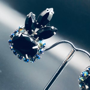 Vintage Black Statement Earrings