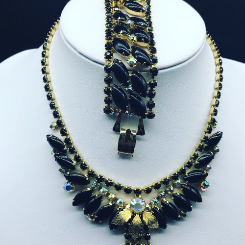 1950’s Black shops Demi Parure