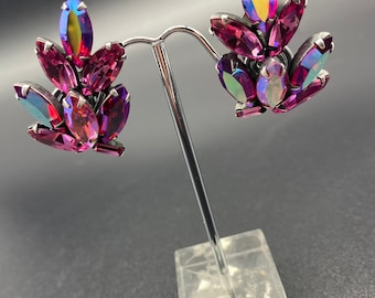 Orecchini Vintage Pink Strass