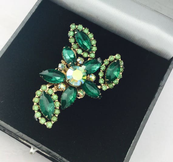 1950's Emerald Green Demi Parure