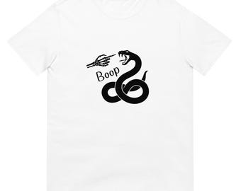 Snake Skeleton Boop T-Shirt, Unisex Short Sleeve