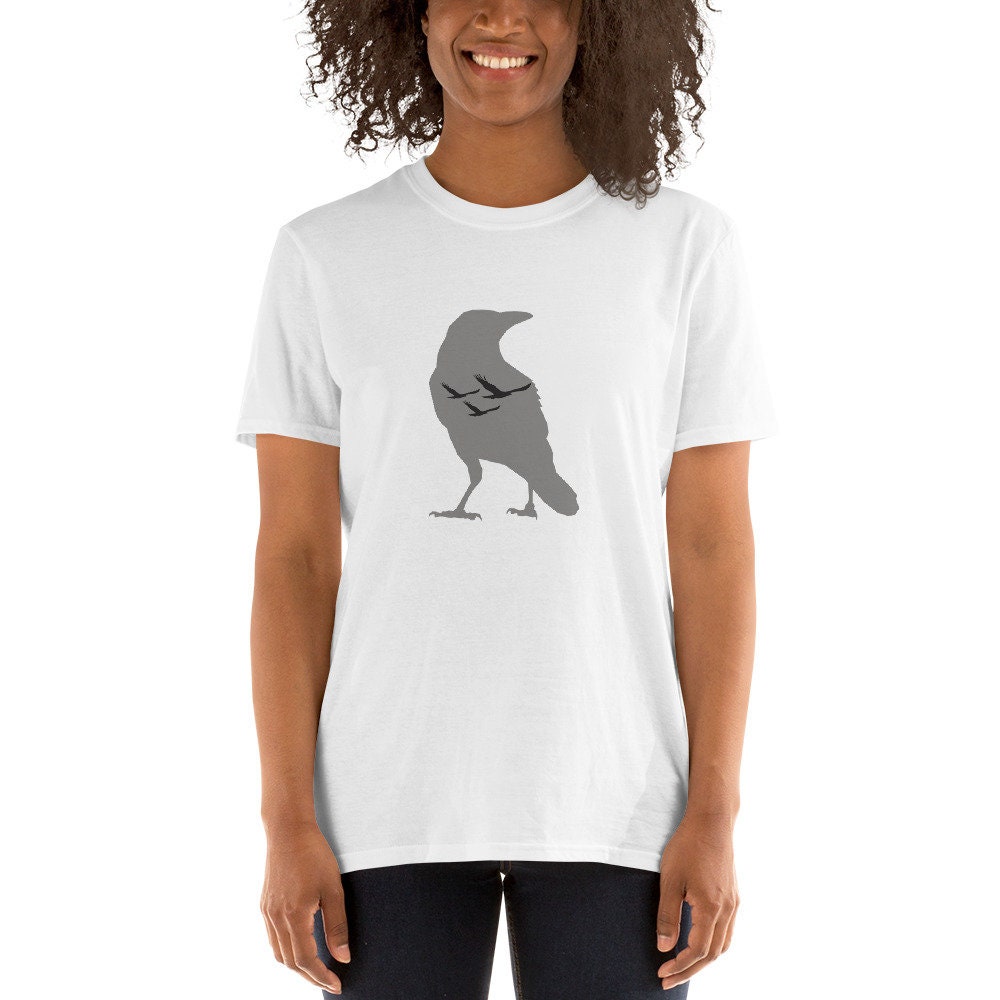 Tシャツ・カットソー NOT4NERD Flock Of Crows TShirts Charcoal J1TS011BCH Crows on Crow Short-sleeve Unisex T-shirt - Etsy