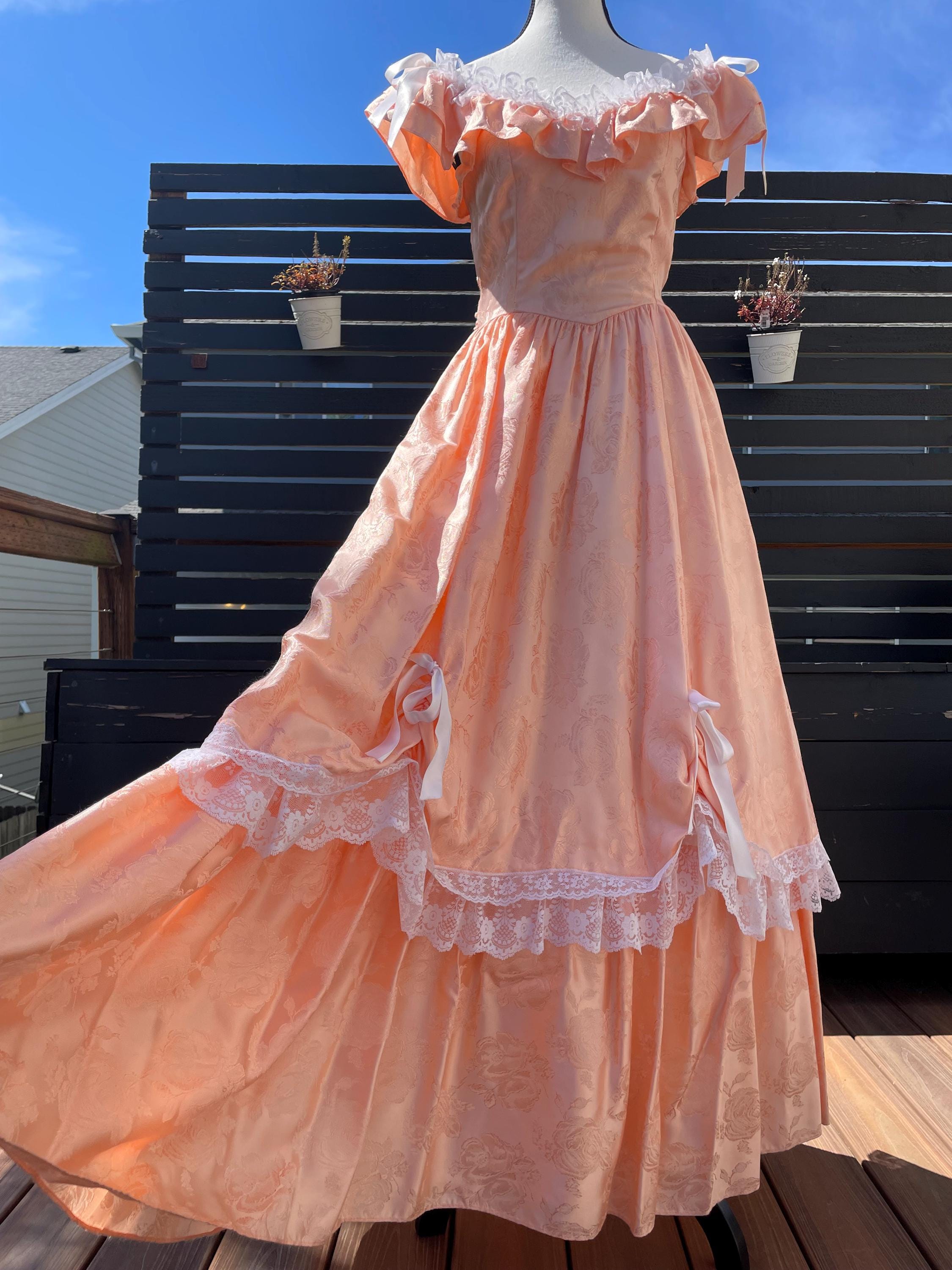 80's Dress off the Shoulder - Etsy