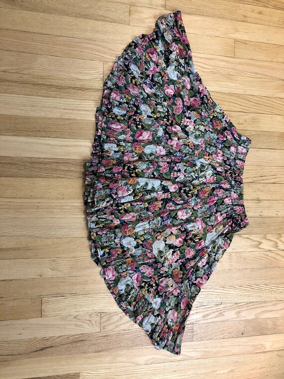 90's Flouncy Floral Starina Mini Skirt Sz S - image 8