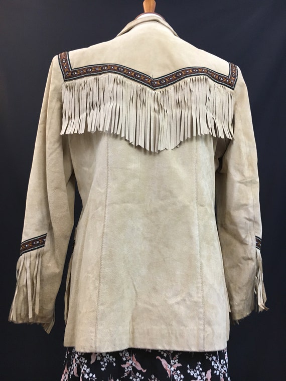 Cowgirl Cool Vintage Scully Leather Fringe Jacket… - image 9