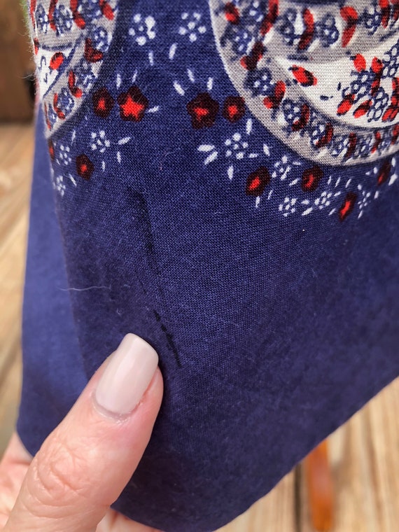 Vintage Inspired Lucky Brand Butterfly Wrap Skirt… - image 6