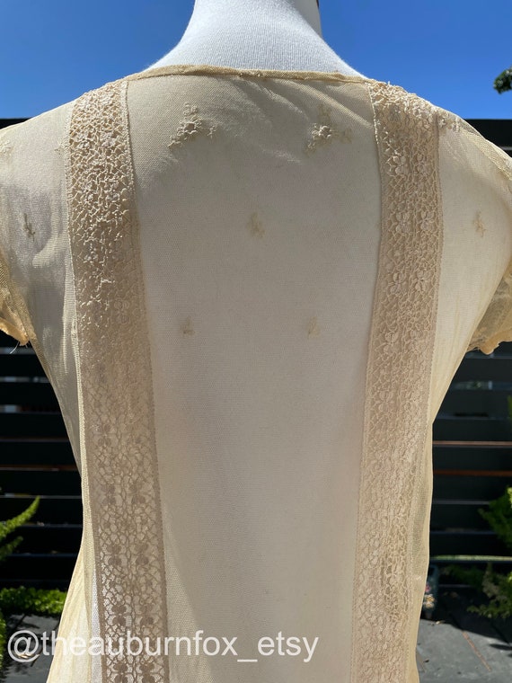 1920's Lace Dress Sz S - image 4