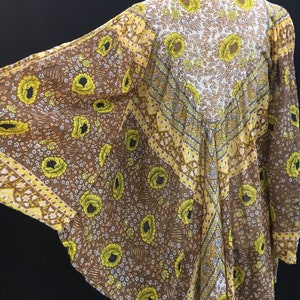 Indian Cotton Garconiera Poncho Style Top image 4