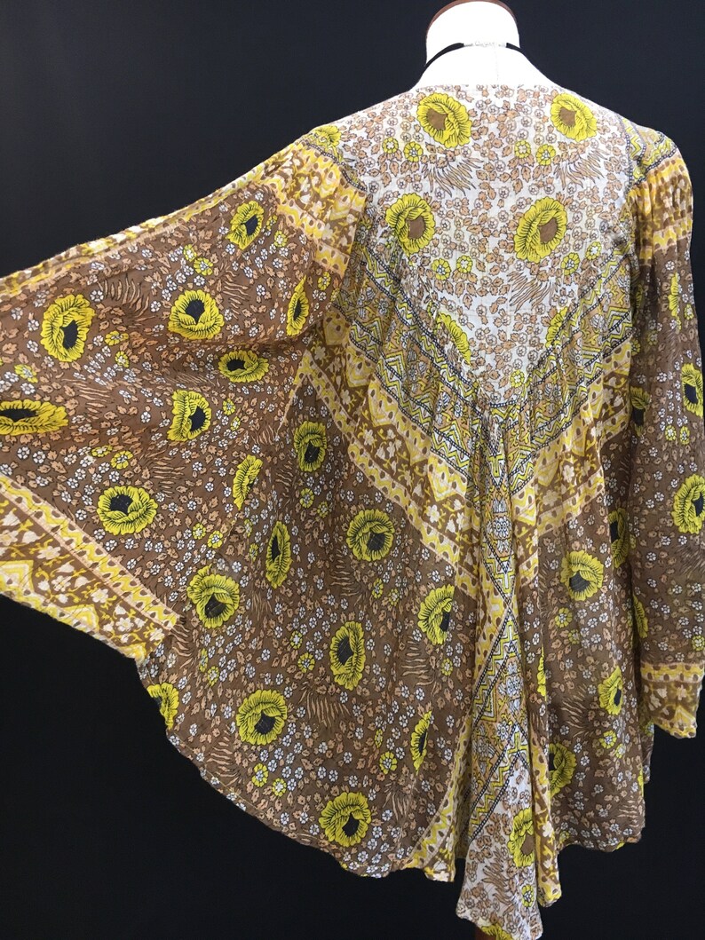 Indian Cotton Garconiera Poncho Style Top