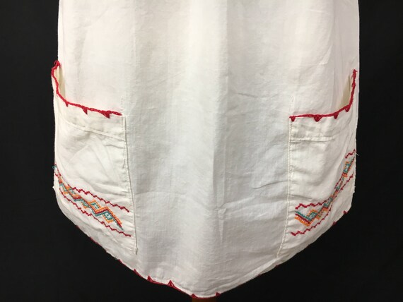 70's Embroidered Mexican Top with Pockets - image 3