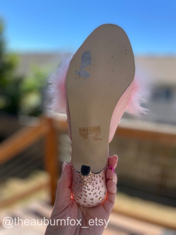 Pink marabou hotsell slippers